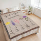 Custom Grandma Garden Blanket, Personalized Birth Flower Blanket With Grandkids Names, Granny Mother's Day, Christmas Gift, Special Keepsake