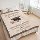 Personalized Graduation Blanket, Custom Name Blanket, University Graduate Gift, Graduation Cap & Scroll Design, College Keepsake