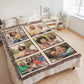 Photo Woven Throw Blanket, Picture Collage Cotton Woven Blanket, Personalized Picnic Blanket, Custom Wedding Gift, Christmas Birthday Gift