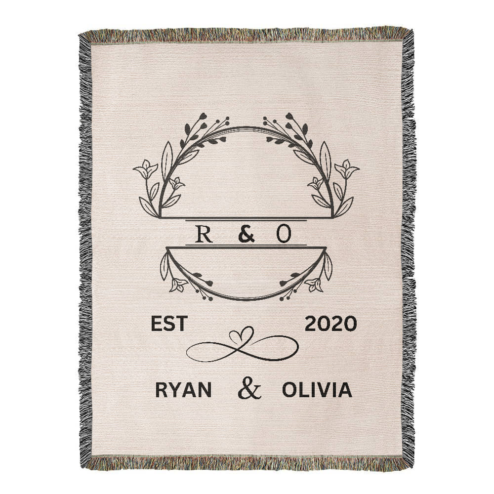 Personalized Wedding Blanket, His and Hers Custom Blanket, Newlyweds Housewarming Gift, Personalized Wedding Gift, Mr and Mrs Gifts Birthday