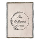 Personalized Wedding Blanket,  Custom Wedding Gift, Anniversary Blanket, Valentine Couple's Gift, Bridal Shower Gift, Housewarming Keepsake