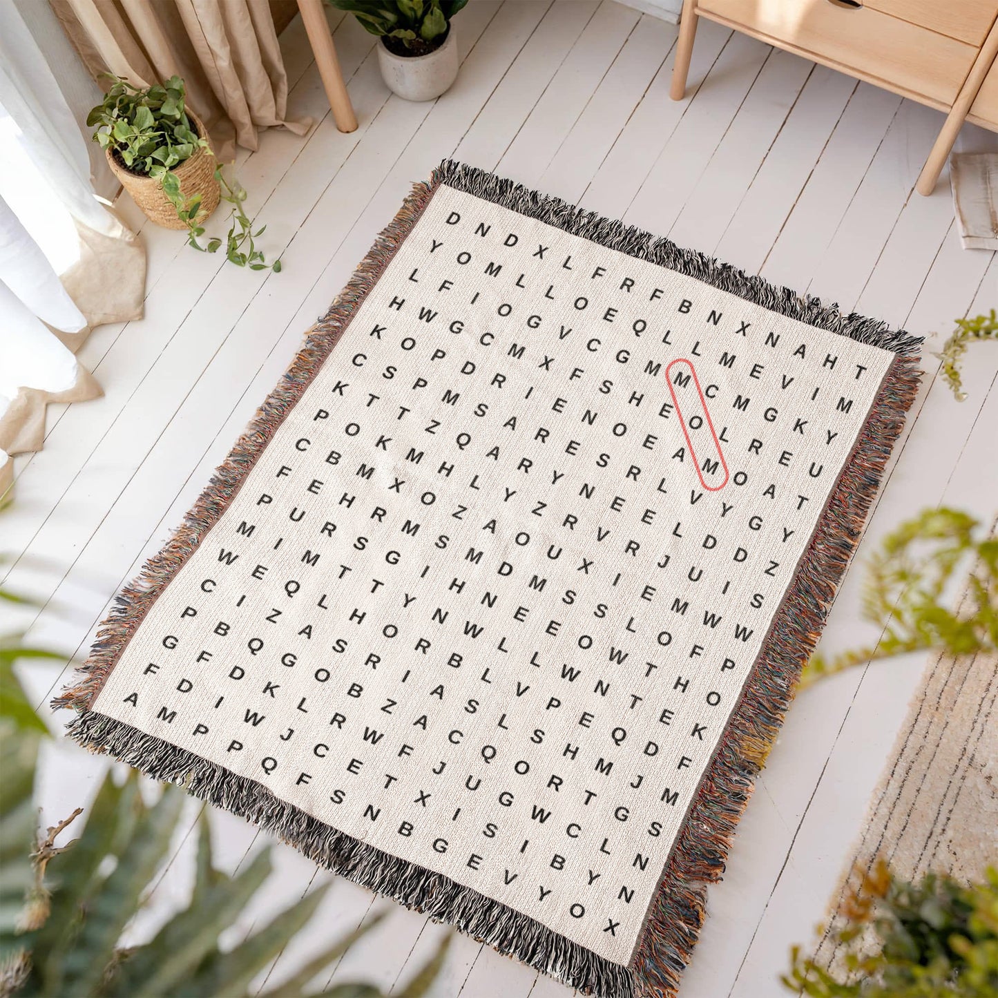 Crossword Custom Blanket
