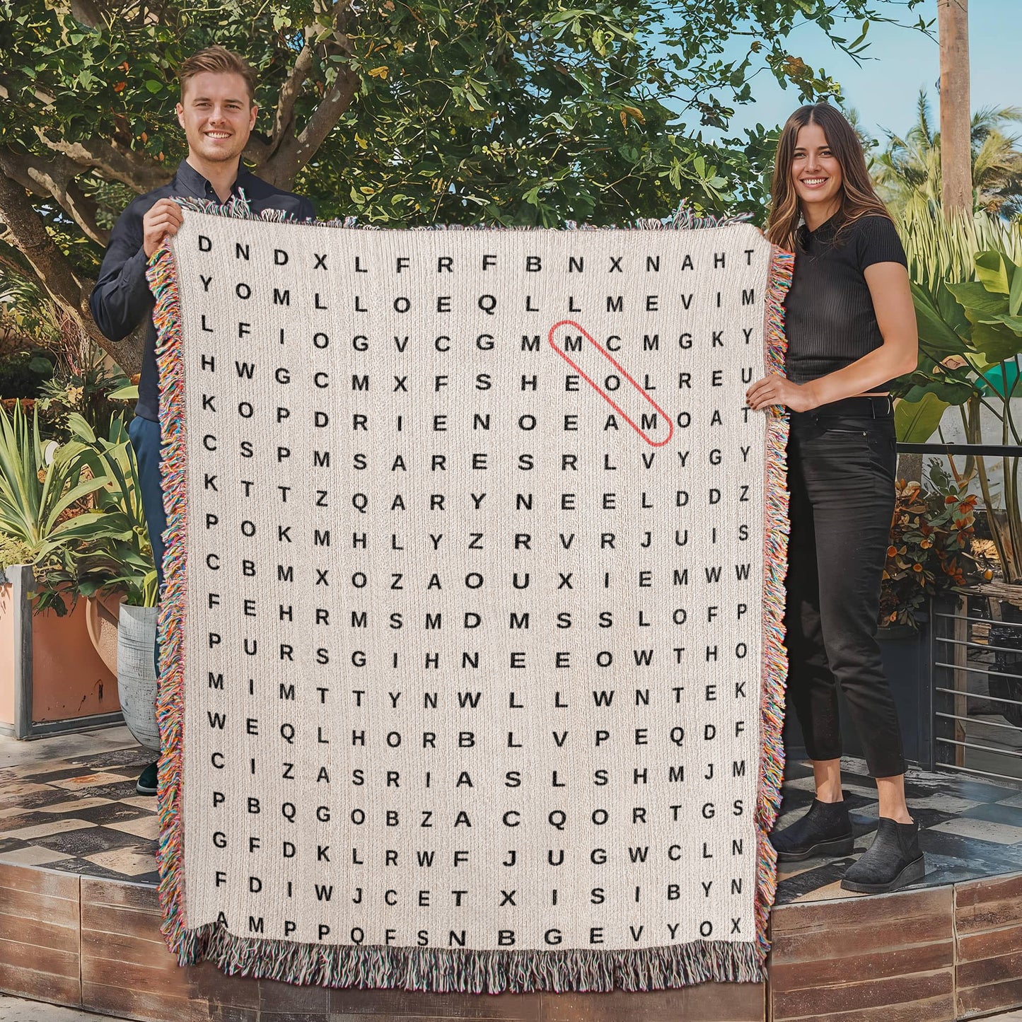 Crossword Custom Blanket