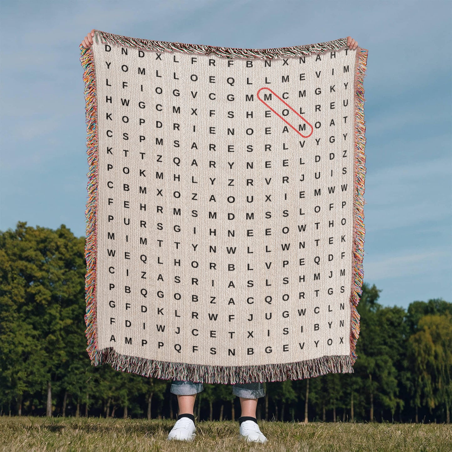 Crossword Custom Blanket