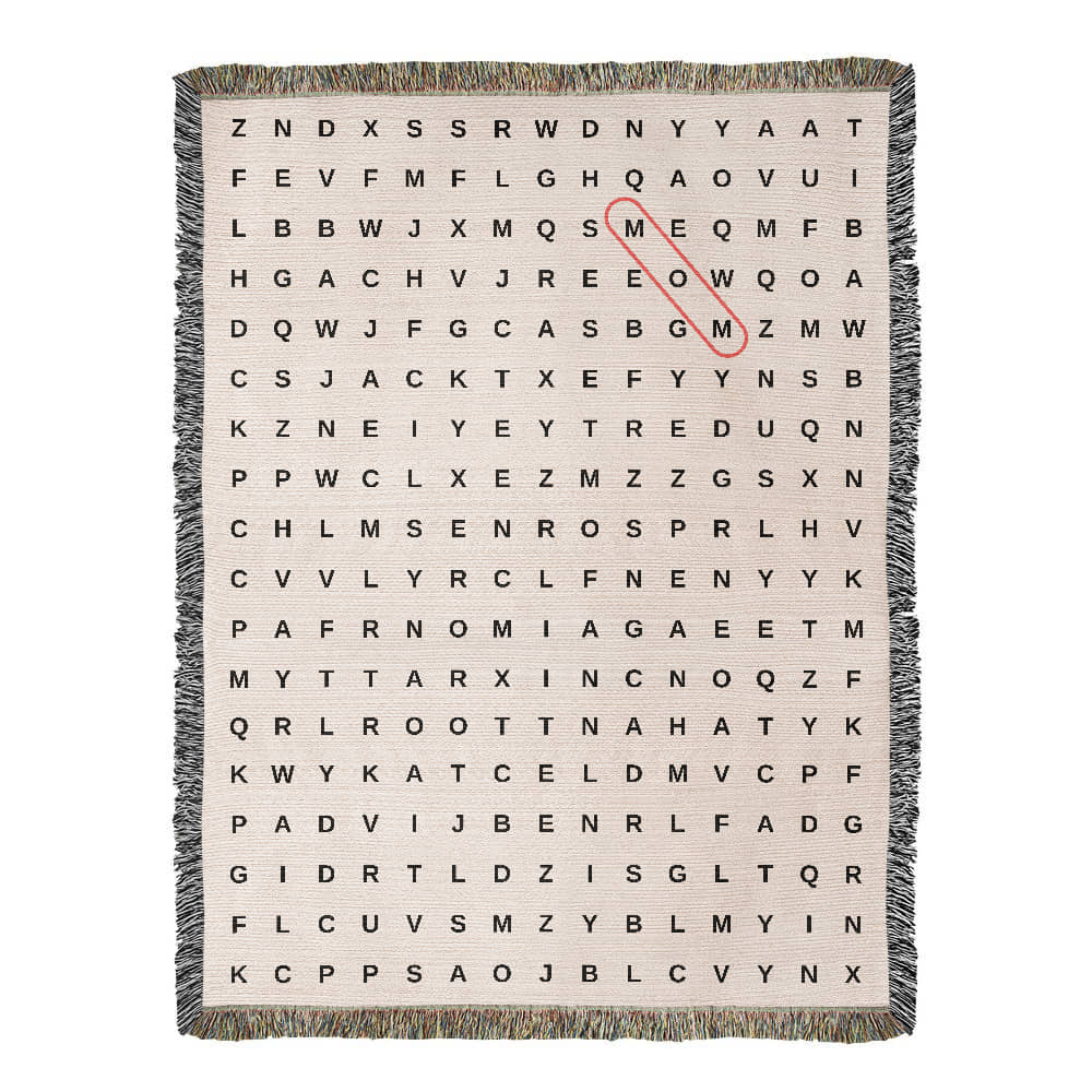 Crossword Custom Blanket