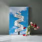 Personalized Family Names Sign, Multi Names Canvas Wall Art, Custom Street Sign Gift, Premium Wall Decor, Family Gift Idea