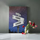 Custom Street sign Star Map Poster, Couple Anniversary Gift