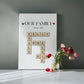 Personalized Our Family Crossword Canvas