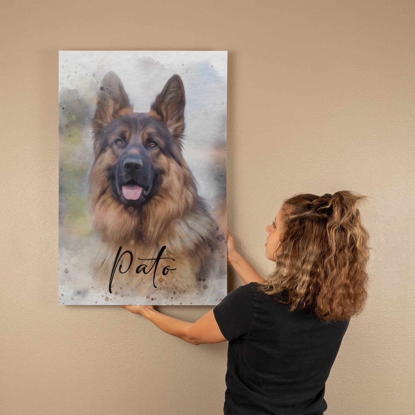 Custom Watercolor Pet Portrait From Photo