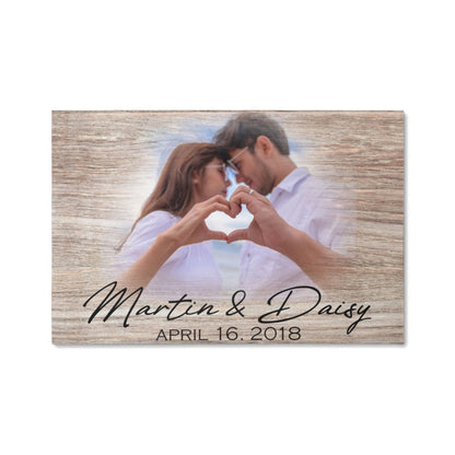 Wedding Gift for Bride and Groom, Engagement Gifts for Couple, Personalized Wedding Anniversary Gift, Bridal Shower Keepsake