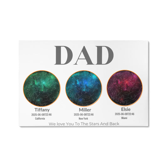 Father's Day Dad Gift Birthday Starmap