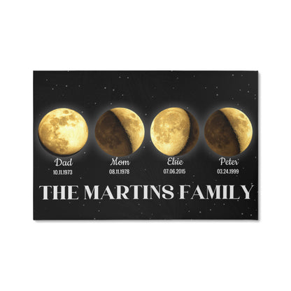 Family Members Birth Dates Moon Phases  2