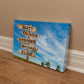 Wooden Family Name Street sign