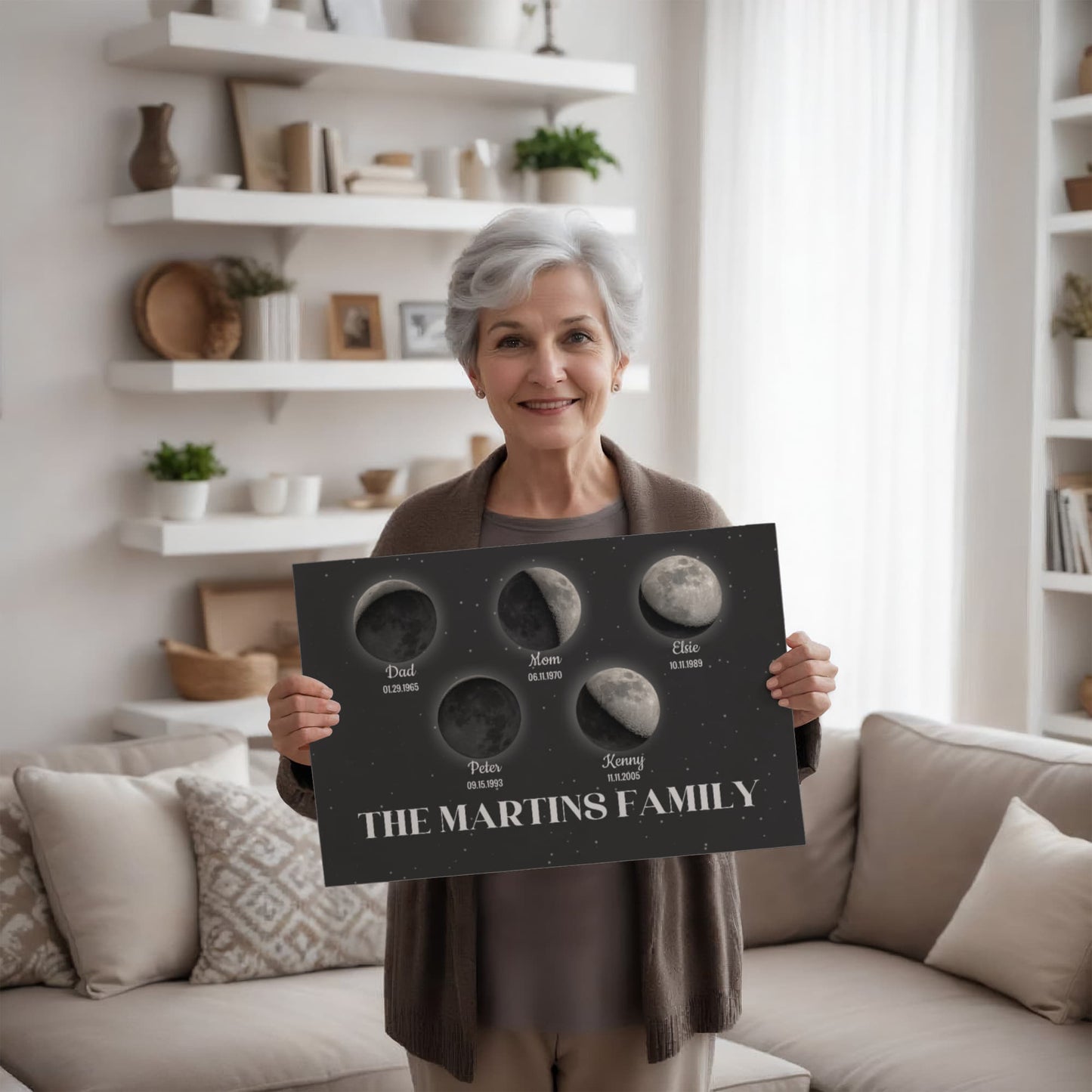 Family Members Birth Dates Moon Phases
