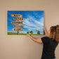 Wooden Family Name Street sign