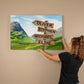Highland Wooden Street Sign