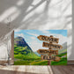 Highland Wooden Street Sign