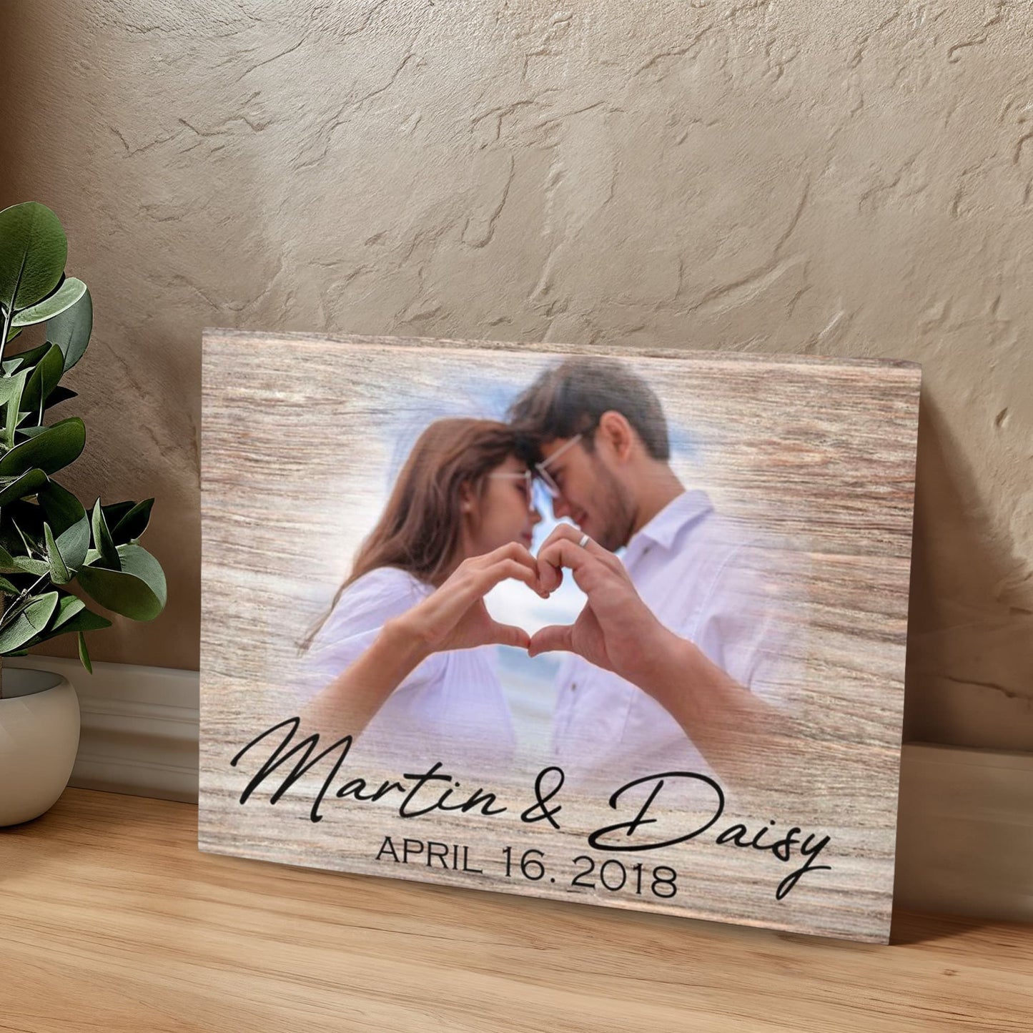 Wedding Gift for Bride and Groom, Engagement Gifts for Couple, Personalized Wedding Anniversary Gift, Bridal Shower Keepsake