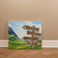 Highland Wooden Street Sign