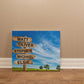 Wooden Family Name Street sign