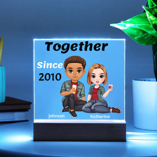Couple Acrylic Night Light Gift