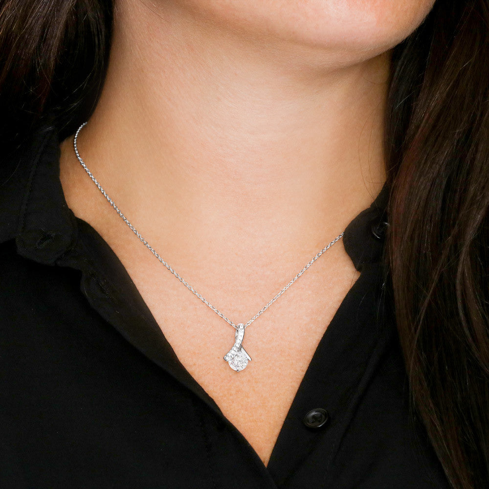 To My Beautiful Mom, Alluring Beauty Necklace, Wedding Gift From Bride, Gift From Daughter To Mother On Wedding Day, Thank You Mom Gift, Bride To Mom Gift