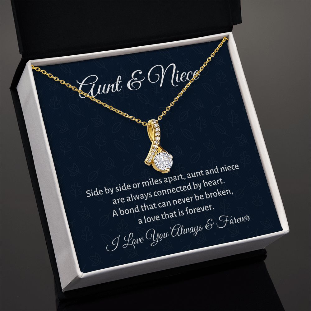 Aunt & Niece, Alluring Beauty Necklace, Graduation Gift For Niece, Birthday Gift For Her, From Loving Aunt. - Family Gear Collections