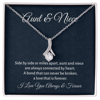 Aunt & Niece, Alluring Beauty Necklace, Graduation Gift For Niece, Birthday Gift For Her, From Loving Aunt. - Family Gear Collections