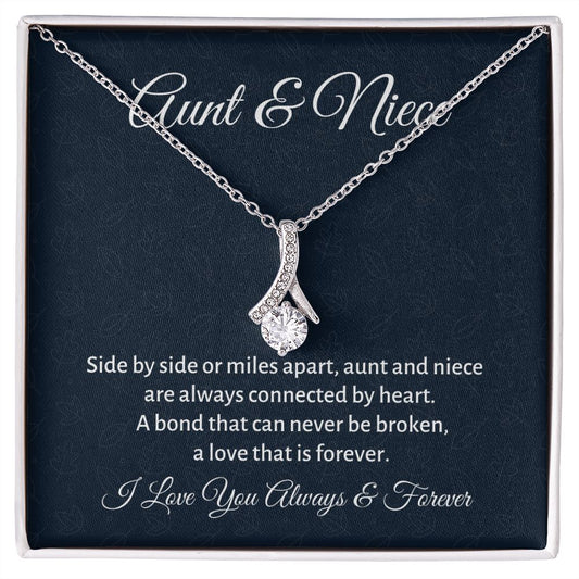 Aunt & Niece, Alluring Beauty Necklace, Graduation Gift For Niece, Birthday Gift For Her, From Loving Aunt. - Family Gear Collections
