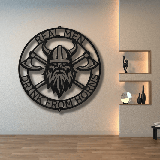 Custom Battle Axe Ring Metal Sign, Personalized Battle Axe Monogram,Indoor Outdoor Wall Decor,Christmas Gift For Him,Livingroom Hangings. - Family Gear Collections