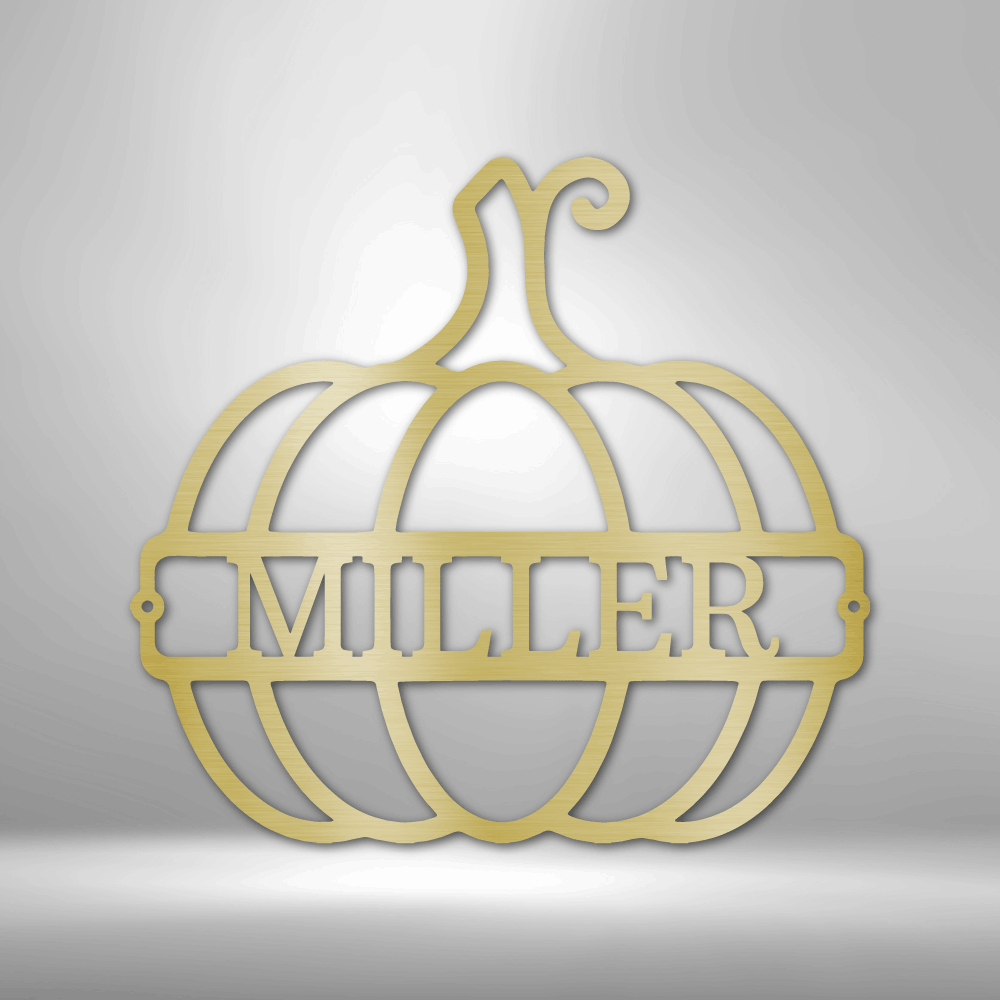 Custom Big Pumpkin Metal Sign, Personalized Big Pumpkin Metal Art, Indoor Outdoor Wall Decor, Housewarming Gift, Metal Art Hanging. - Family Gear Collections