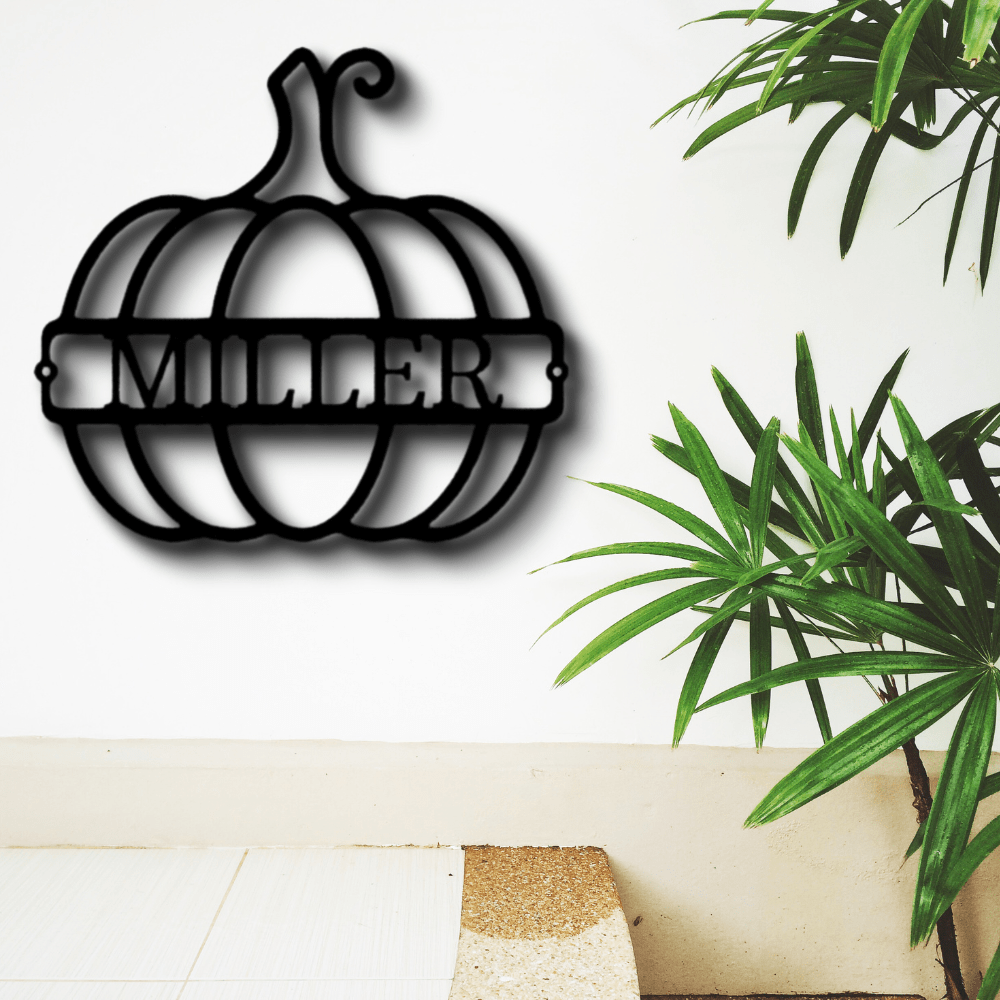 Custom Big Pumpkin Metal Sign, Personalized Big Pumpkin Metal Art, Indoor Outdoor Wall Decor, Housewarming Gift, Metal Art Hanging. - Family Gear Collections