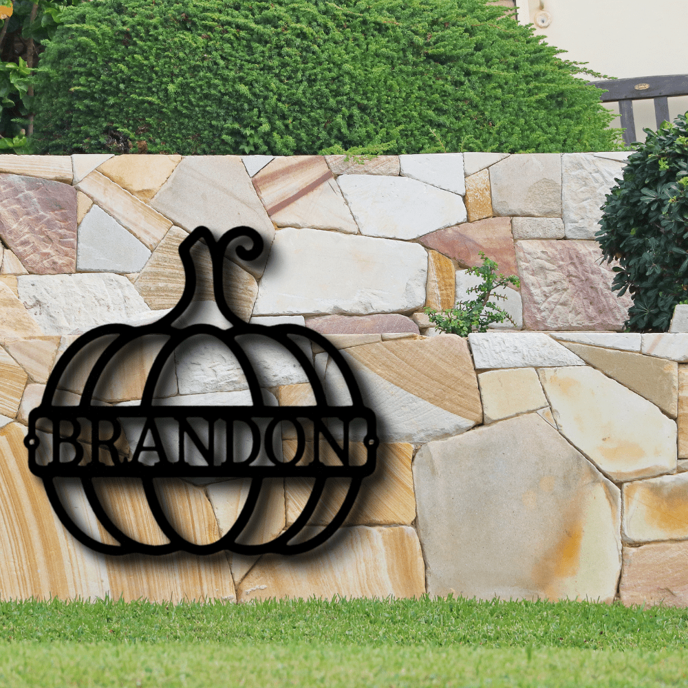 Custom Big Pumpkin Metal Sign, Personalized Big Pumpkin Metal Art, Indoor Outdoor Wall Decor, Housewarming Gift, Metal Art Hanging. - Family Gear Collections