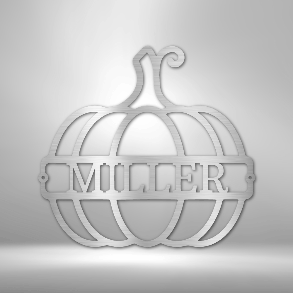 Custom Big Pumpkin Metal Sign, Personalized Big Pumpkin Metal Art, Indoor Outdoor Wall Decor, Housewarming Gift, Metal Art Hanging. - Family Gear Collections