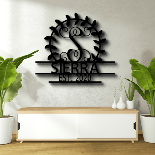 Custom Crest Metal Sign, Personalized Crest Monogram, Meaningful Gift, Outdoor Wall Hanging, Living Room Decor, Housewarming Wall Art. - Family Gear Collections