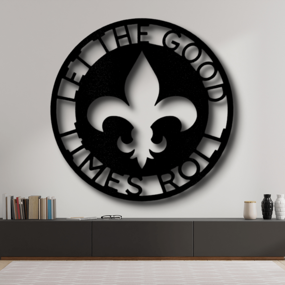 Custom Fleur De Lis Ring Metal Sign, Personalized Fleur De Lis Ring Monogram, Living Room Decor, Meaningful Gift, Housewarming Gift, Birthday Gift For Him, - Family Gear Collections