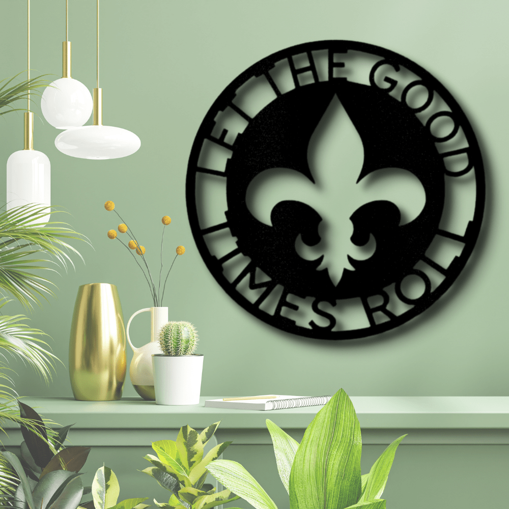 Custom Fleur De Lis Ring Metal Sign, Personalized Fleur De Lis Ring Monogram, Living Room Decor, Meaningful Gift, Housewarming Gift, Birthday Gift For Him, - Family Gear Collections