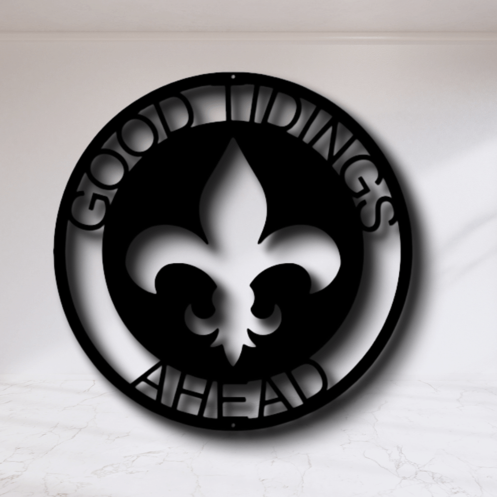 Custom Fleur De Lis Ring Metal Sign, Personalized Fleur De Lis Ring Monogram, Living Room Decor, Meaningful Gift, Housewarming Gift, Birthday Gift For Him, - Family Gear Collections