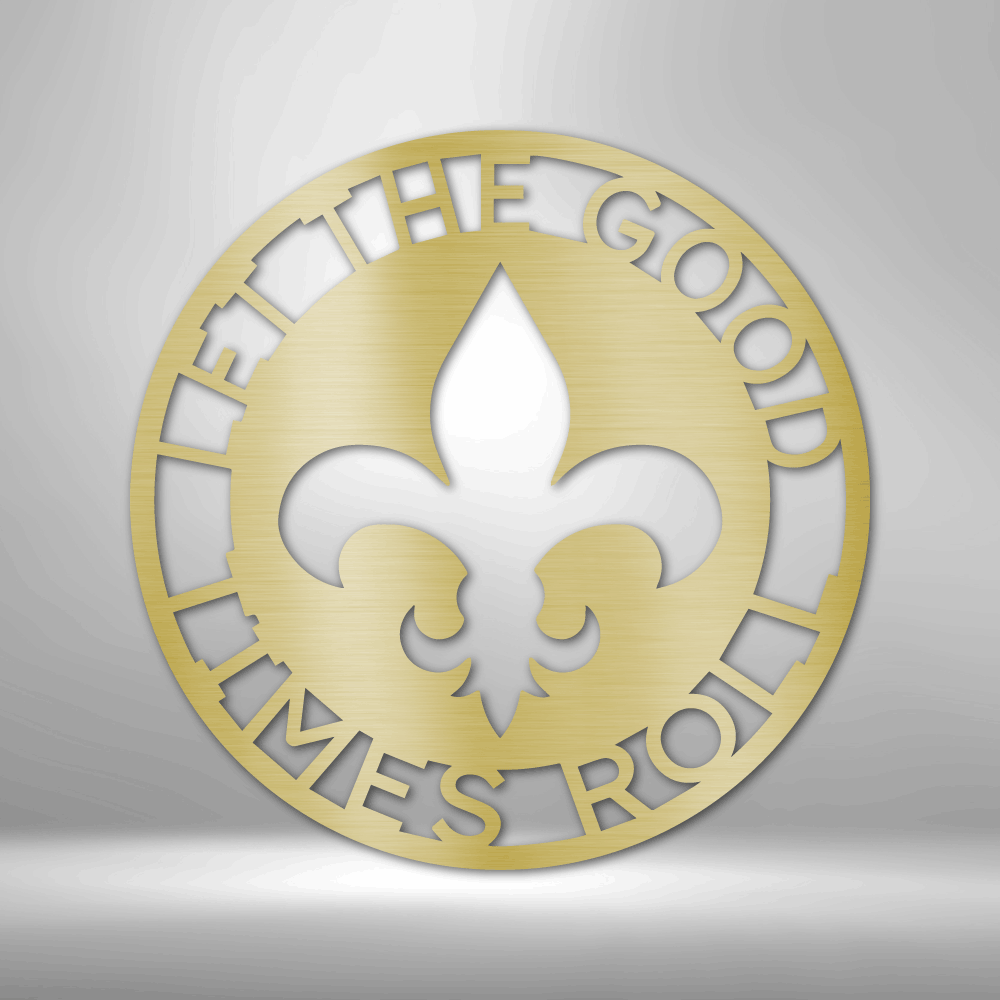 Custom Fleur De Lis Ring Metal Sign, Personalized Fleur De Lis Ring Monogram, Living Room Decor, Meaningful Gift, Housewarming Gift, Birthday Gift For Him, - Family Gear Collections