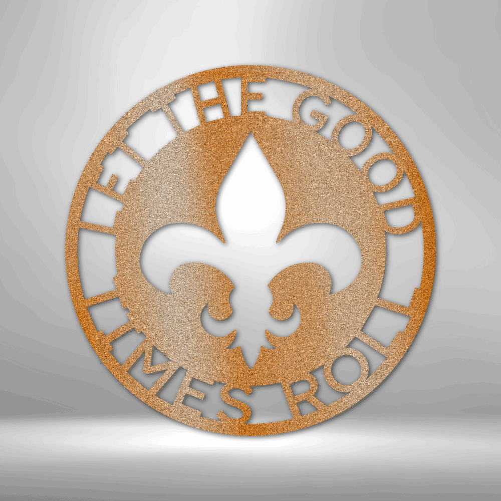 Custom Fleur De Lis Ring Metal Sign, Personalized Fleur De Lis Ring Monogram, Living Room Decor, Meaningful Gift, Housewarming Gift, Birthday Gift For Him, - Family Gear Collections