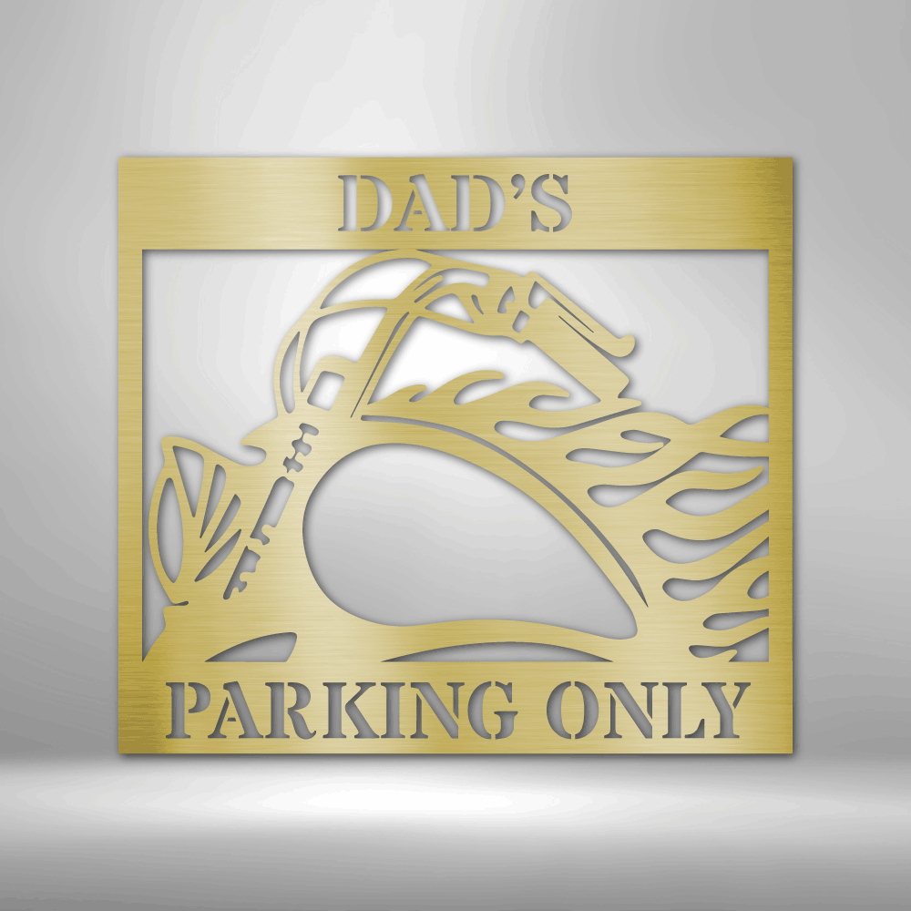 Custom Hog Parking Metal Sign, Personalized Name Hog Parking Monogram, Gift For A Biker, Parking Space Sign, Birthday Gift From Loving Girlfriend. - Family Gear Collections
