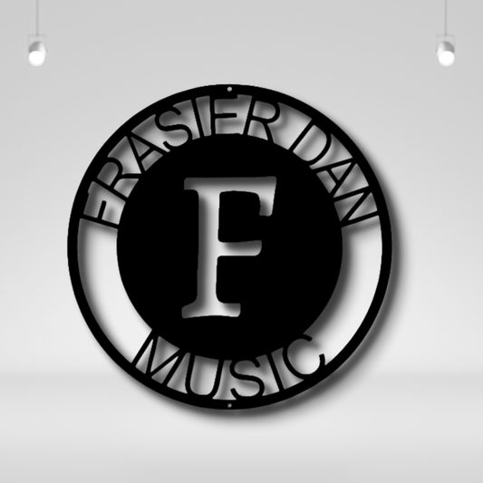 Custom Initial Family Name Metal Sign, Personalized Family Name Metal Art, Housewarming Decor, Living Room Wall Hanging, Christmas Gift. - Family Gear Collections