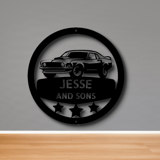 Custom Master Workshop Metal Sign, Personalized Master Workshop Monogram, Birthday Gift For Car Enthusiast, Garage Decor, Son To Dad Gift, Wall Art Hanging. - Family Gear Collections
