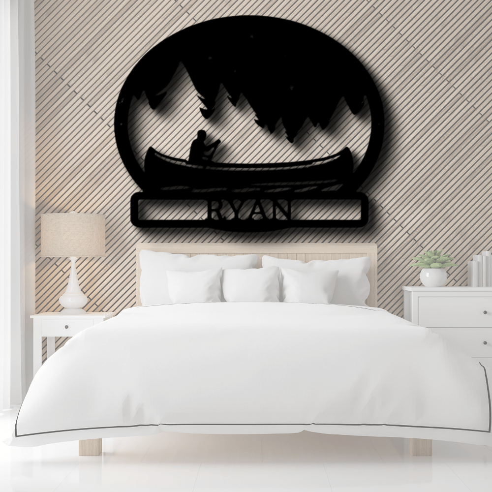 Custom Midnight Rowing Metal Sign, Personalized Midnight Rowing Monogram, Living Room Decor, Housewarming Gift, Indoor Outdoor Hanging, Birthday Gift For Him - Family Gear Collections