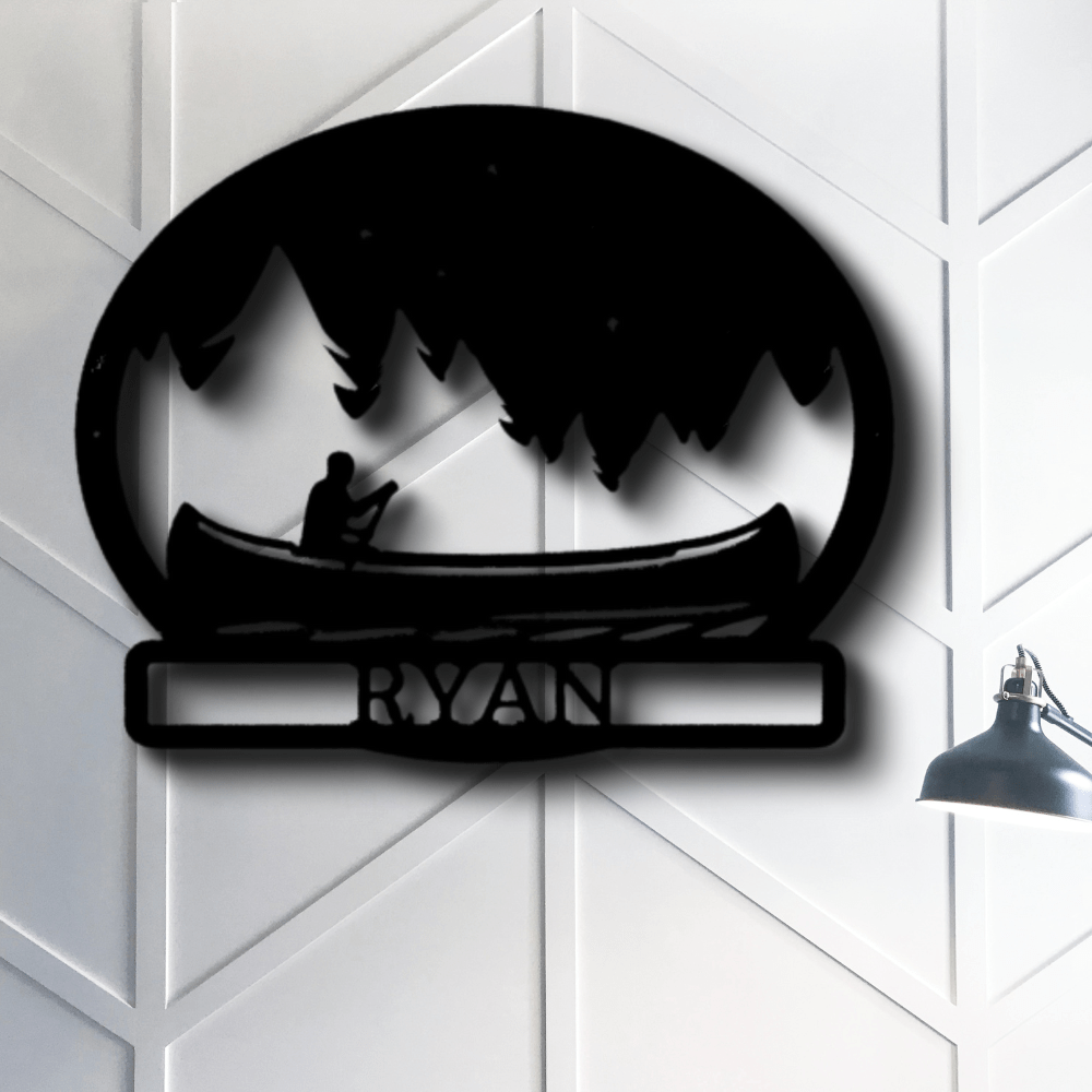 Custom Midnight Rowing Metal Sign, Personalized Midnight Rowing Monogram, Living Room Decor, Housewarming Gift, Indoor Outdoor Hanging, Birthday Gift For Him - Family Gear Collections