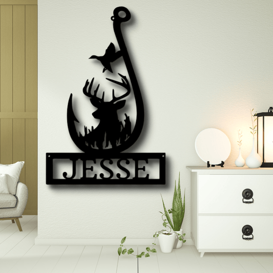 Custom Outdoorsman Metal Sign, Personalized Outdoorsman Metal Sign, Cabin Wall Hanging, Meaningful Gift, Gift For Hunter Dad. - Family Gear Collections
