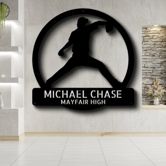 Custom Pitch Perfect Metal Sign, Personalized Pitch Perfect Monogram, Graduation Gift For Sports Lover, Birthday Gift For Him, Living Room Decor, Housewarming Gift. - Family Gear Collections
