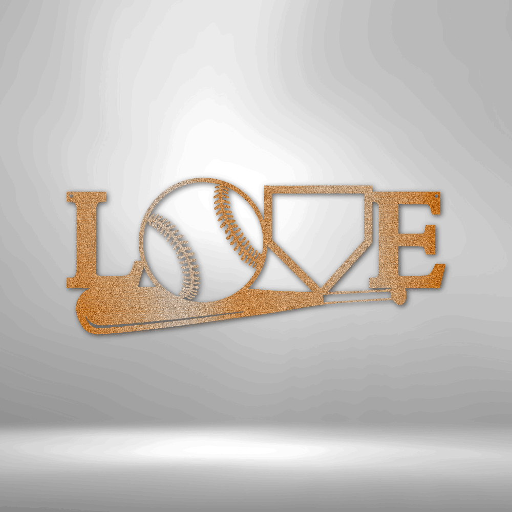 For The Love Of The Game Metal Sign, For The Love Of The Game Monogram, Graduation Gift For Sports Lover, Housewarming Gift, Living Room Decor. - Family Gear Collections