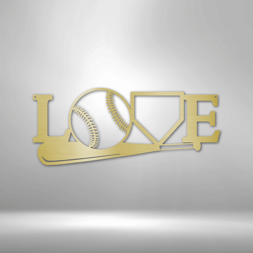 For The Love Of The Game Metal Sign, For The Love Of The Game Monogram, Graduation Gift For Sports Lover, Housewarming Gift, Living Room Decor. - Family Gear Collections