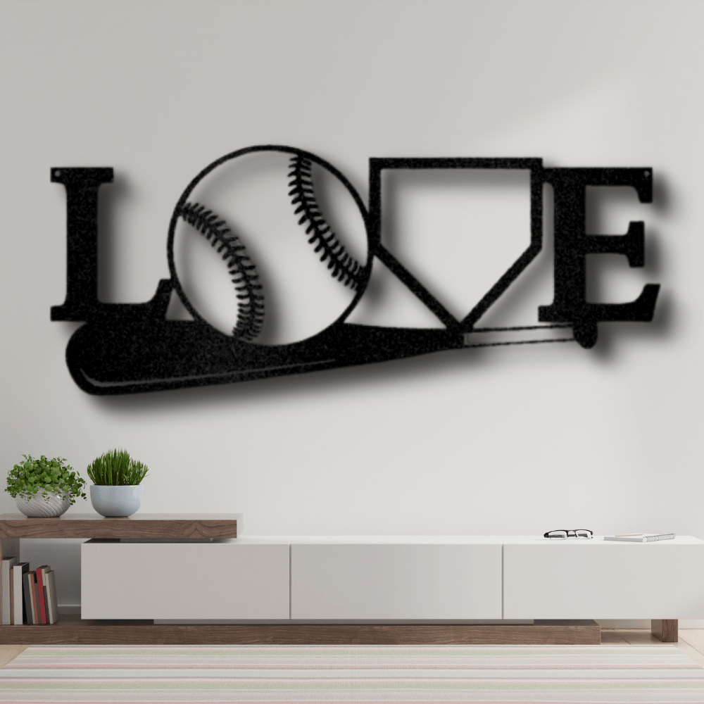 For The Love Of The Game Metal Sign, For The Love Of The Game Monogram, Graduation Gift For Sports Lover, Housewarming Gift, Living Room Decor. - Family Gear Collections